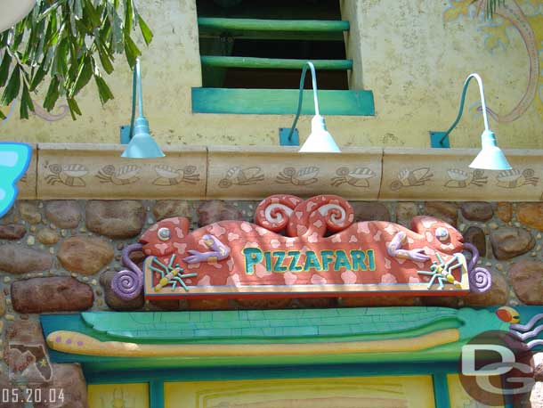 Over to Pizzafari for lunch