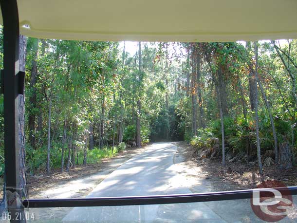 One of great features of Osprey is after the second hole you head through a nature area before the third hole (a couple minute drive in the cart)