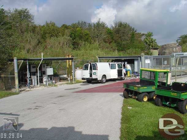 A look backstage from the train to Conservation Station