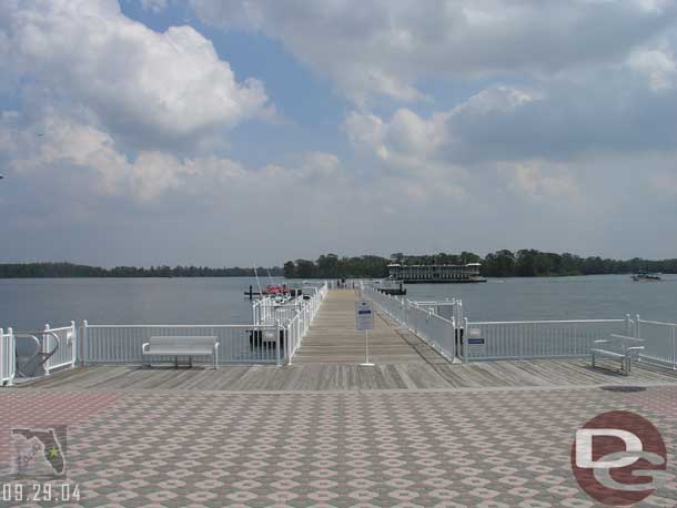 A look out at Bay Lake from the Contemporary