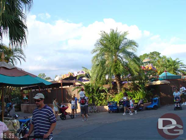 More walls in Adventureland this time around the Magic Carpets