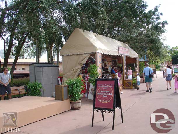 The next several pages will be a series of shots looking at the booths set up all around World Showcase