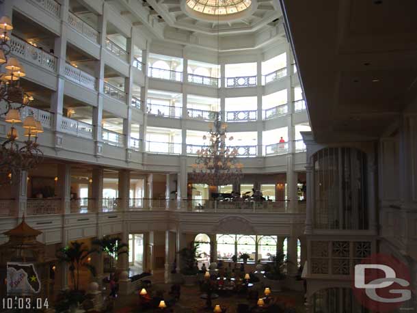 Some shots of the Grand Floridian Lobby