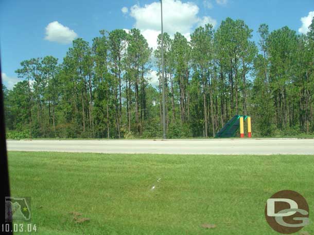 A sign that was blown over.. and stayed that way our whole trip.