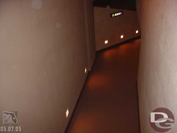 The exit hallway again