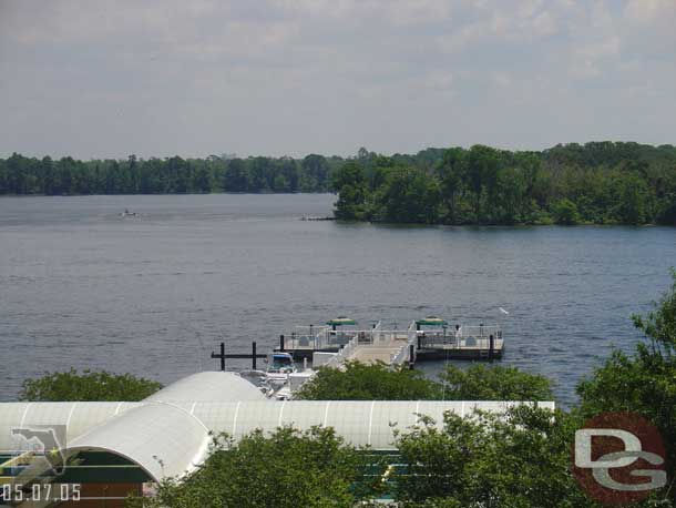 Looking out to Bay Lake we notice a new cover on the Contempory dock area