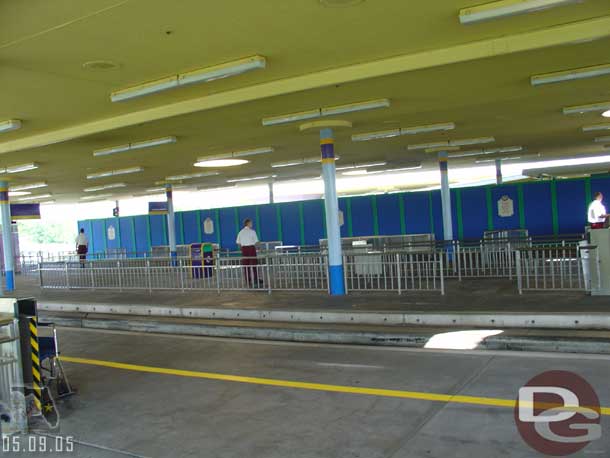 A good shot of the construction wall at the TTC