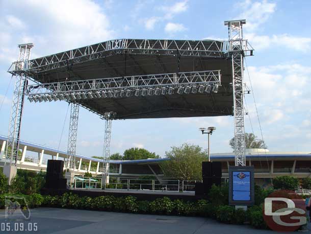 The stage in Tomorrowland