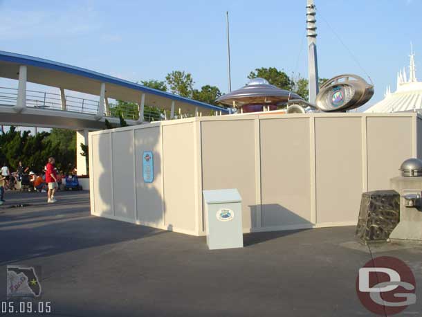 Walls up around the vacation club kiosk