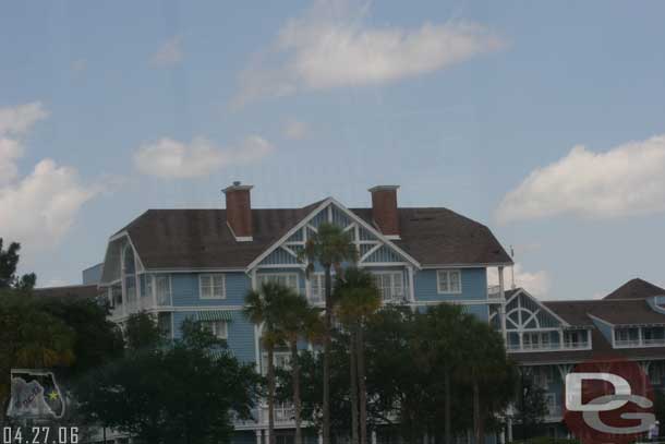 Still quite a few shingles missing from the Beach Club roof.