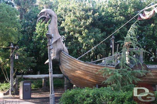 The Viking boat in Norway was also walled off