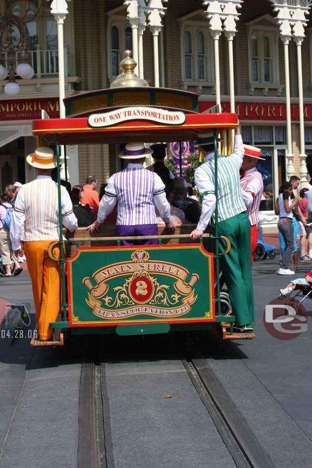 The Dapper Dans heading down Main Street