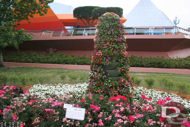 Heading out to World Showcase via the Rose walkway they had several displays on how the festival was put together.