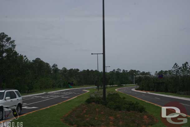 This is the new road that connects in near Animal Kingdom