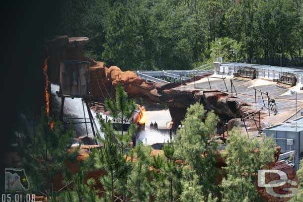 From the Lights Motors Action grandstands you get an interesting view of Catastrophe Canyon