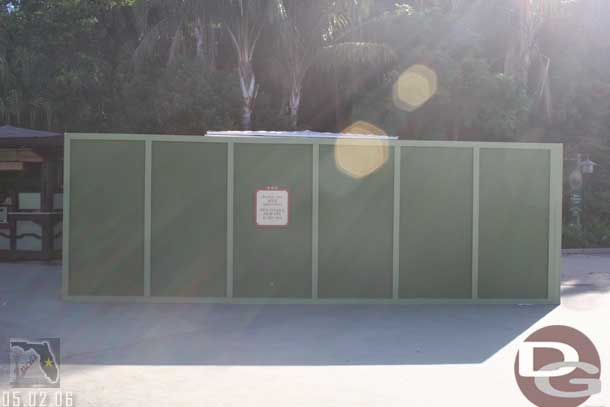 These walls sprung up outside Animal Kingdom since our last trip