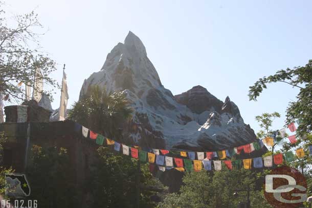 Our first stop of the morning, Everest