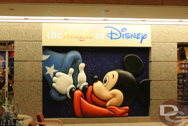 The Disney store at the airport