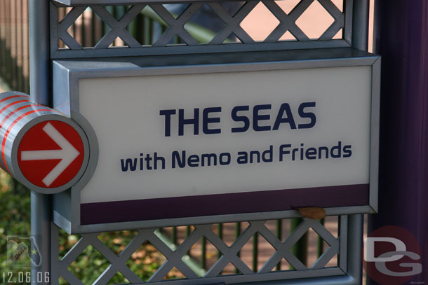 New signs throughout Future World