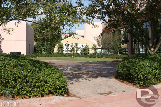 The band shell/stage near Innoventions is gone.