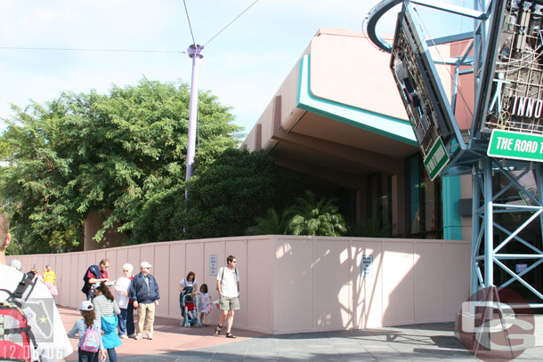 Some work going on near the guest relations area to the east (right as your exiting) of Spaceship Earth