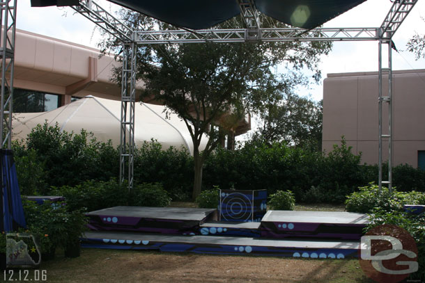 A temporary stage near Innoventions