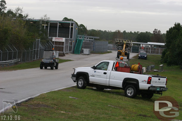 A couple shots from the Wilderness Express of work going on backstage