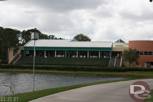 A couple shots of the club house, which will also be gone in a few years