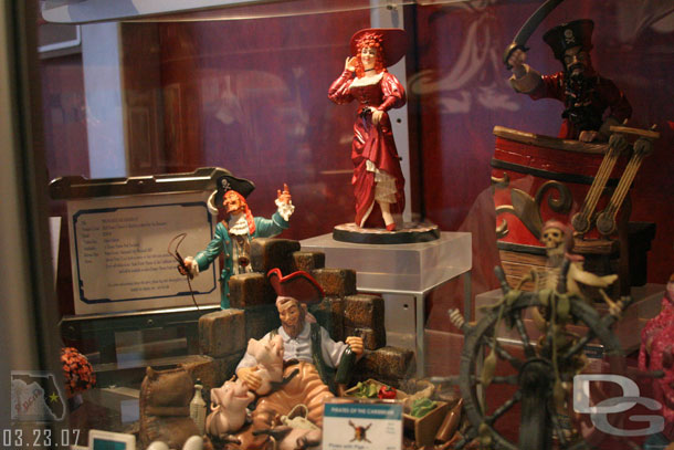 The new Pirates sculptures were on display in the gallery.