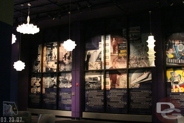 This wall talks about Disney innovations