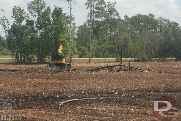 Here is another shot of that area that was cleared as you enter/leave the EPCOT parking lot