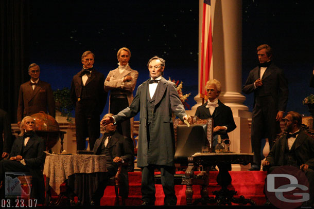 A couple Hall of Presidents shots