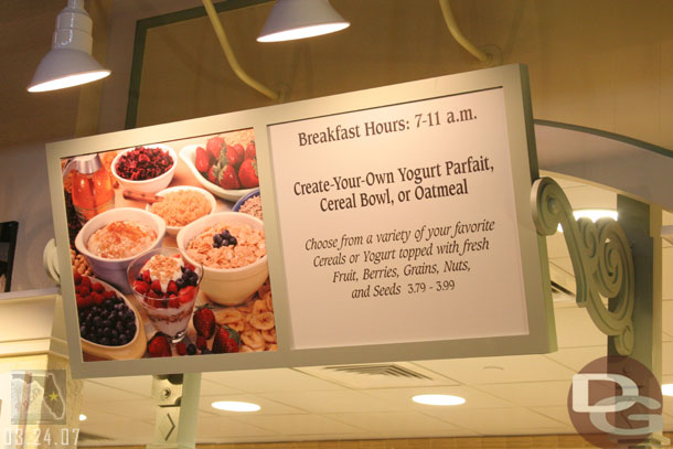 It follows a similiar format/feel as the other new food courts that have opened at Disney Resort recently, with several stations where you can get food then a common checkout area