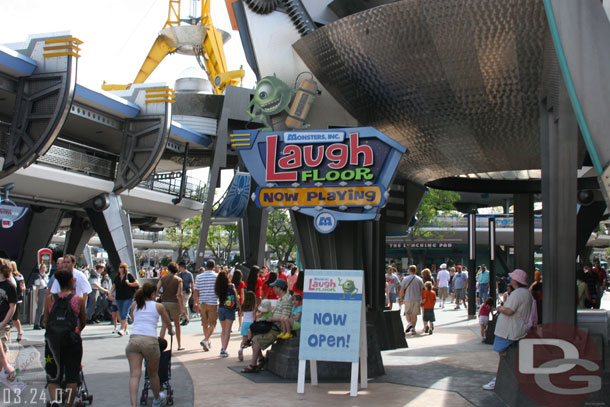 The Laugh Floor was open again for a preview, we did not visit this time though
