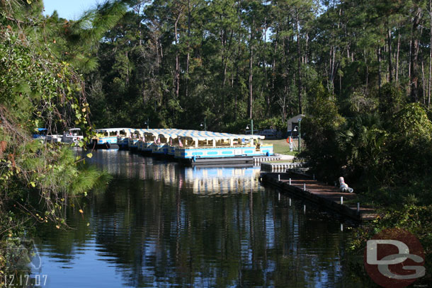 From one of the bridges you could see the dock area for the river ferry.