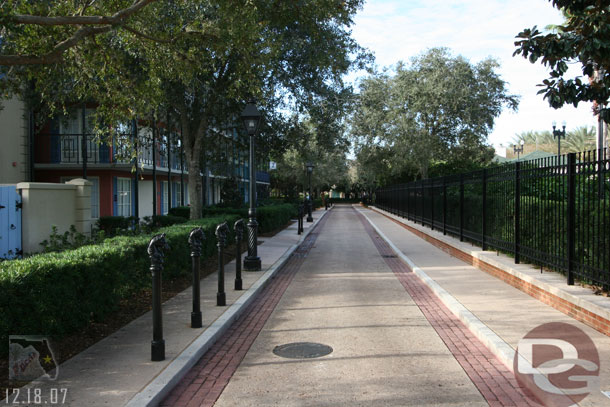 The trail along the river