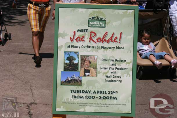 Joe Rohde was making an appearance at the gift shop too