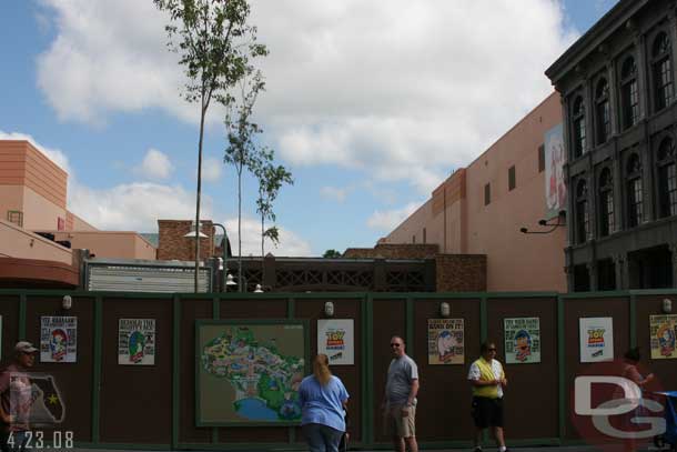The other side of the Pixar Studio area