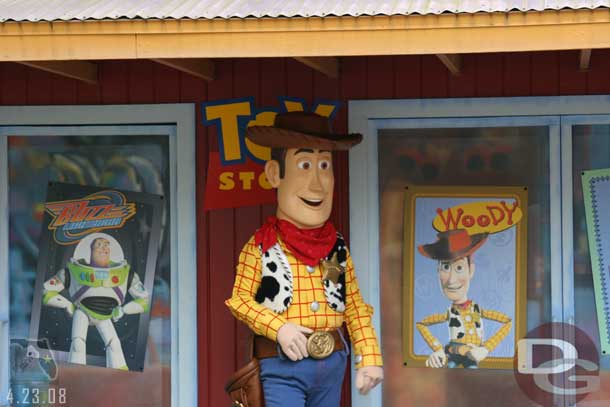 Woody out for photos