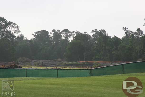 We start the morning off with a round of golf at Osprey Ridge, here is a look next door at what is going on at Eagle Pines, as you can see the course has been taken out.