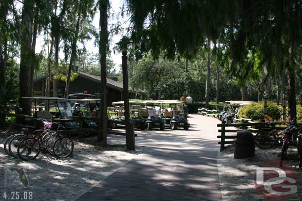 A look around Fort Wilderness, that is the trading post up on the left