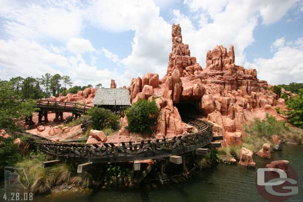 Big Thunder from the river as we passed by