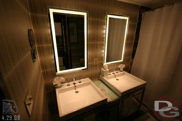 A shot of the bathroom