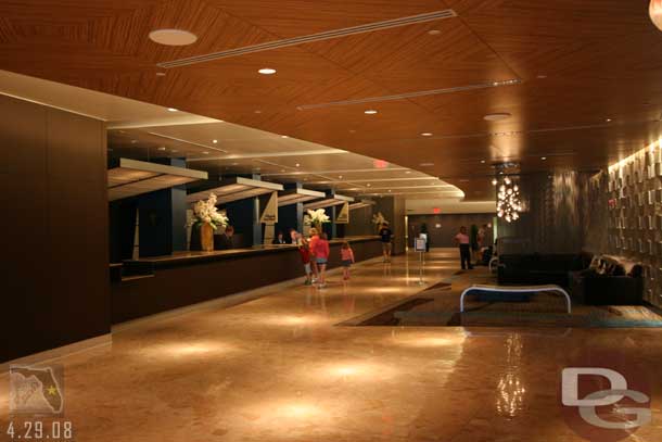 The front desk