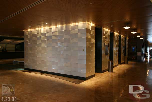 The elevator area