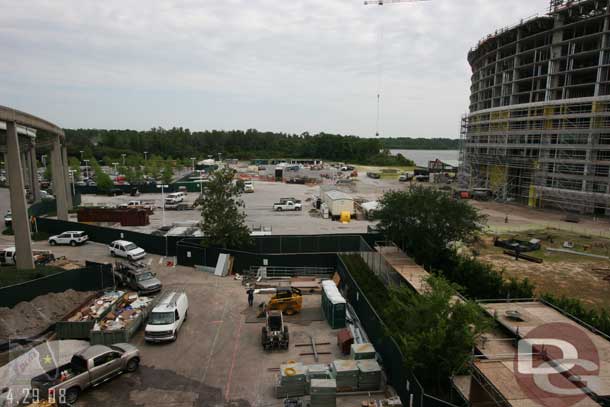 Looking over the construction site