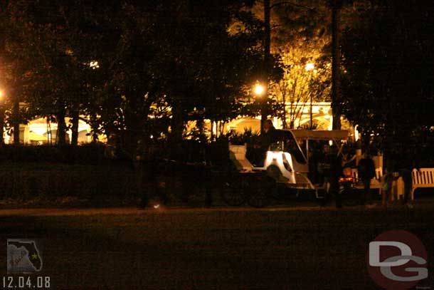 A horse drawn carriage along the river.