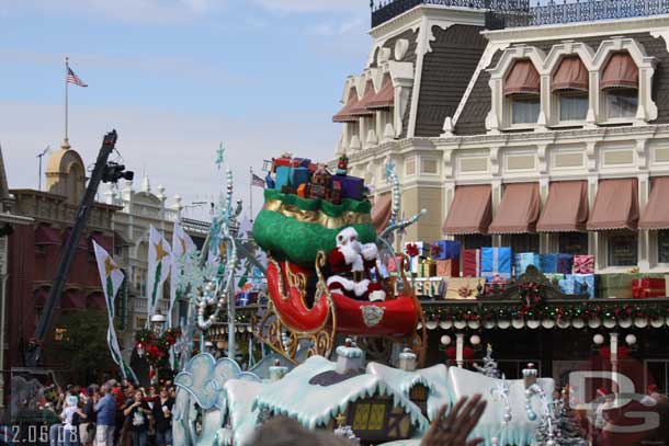 Then Santa brought up the end of the parade
