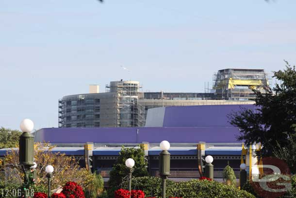 The new Contemporary tower in the distance