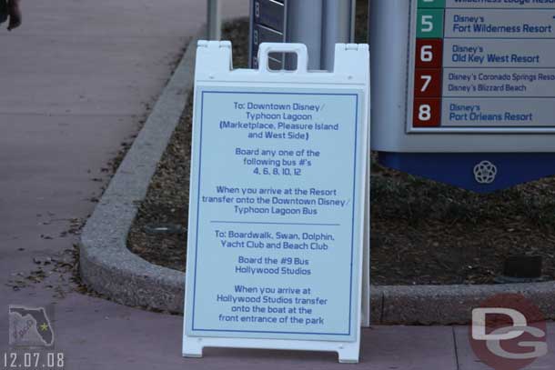 Noticed this sign out near the EPCOT bus stops.